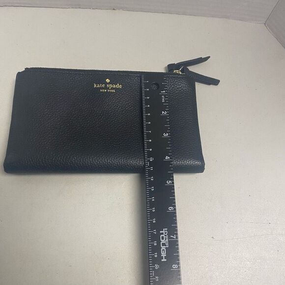 KATE SPADE Women’s Wallet V095 Black Zipper & Snap Closure 8X4 - Picture 4 of 11